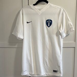 Nike White and Blue Men's Jersey
